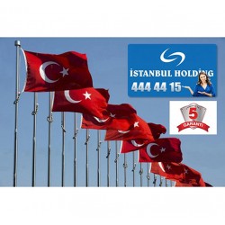 İstanbul Lamba Sanayi 3m.  Galvanizli Bayrak Direği