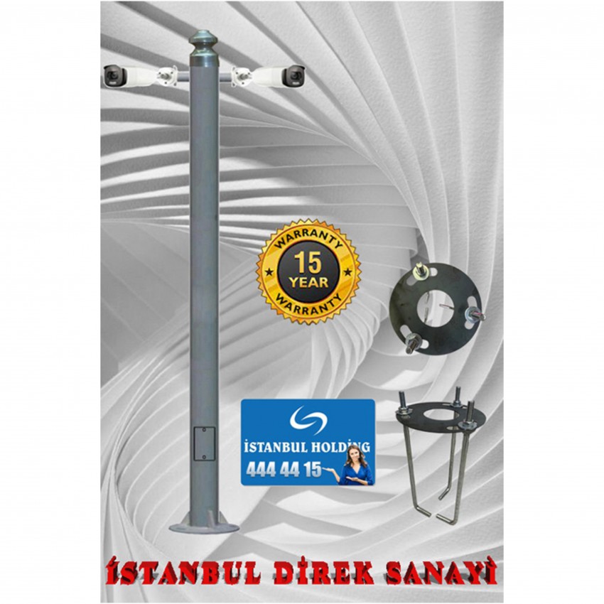 İstanbul Lamba Sanayi 2metre  Çift Konsollu Kamera Direği