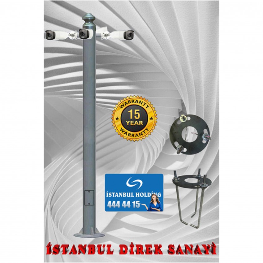 İstanbul Lamba Sanayi 2metre  Dört Konsollu Kamera Direği