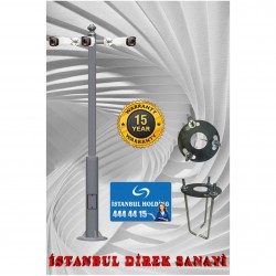İstanbul Lamba Sanayi 7metre Üç Konsollu Kamera Direği İstanbul Lamba Sanayi 7metre Üç Konsollu Kamera Direği