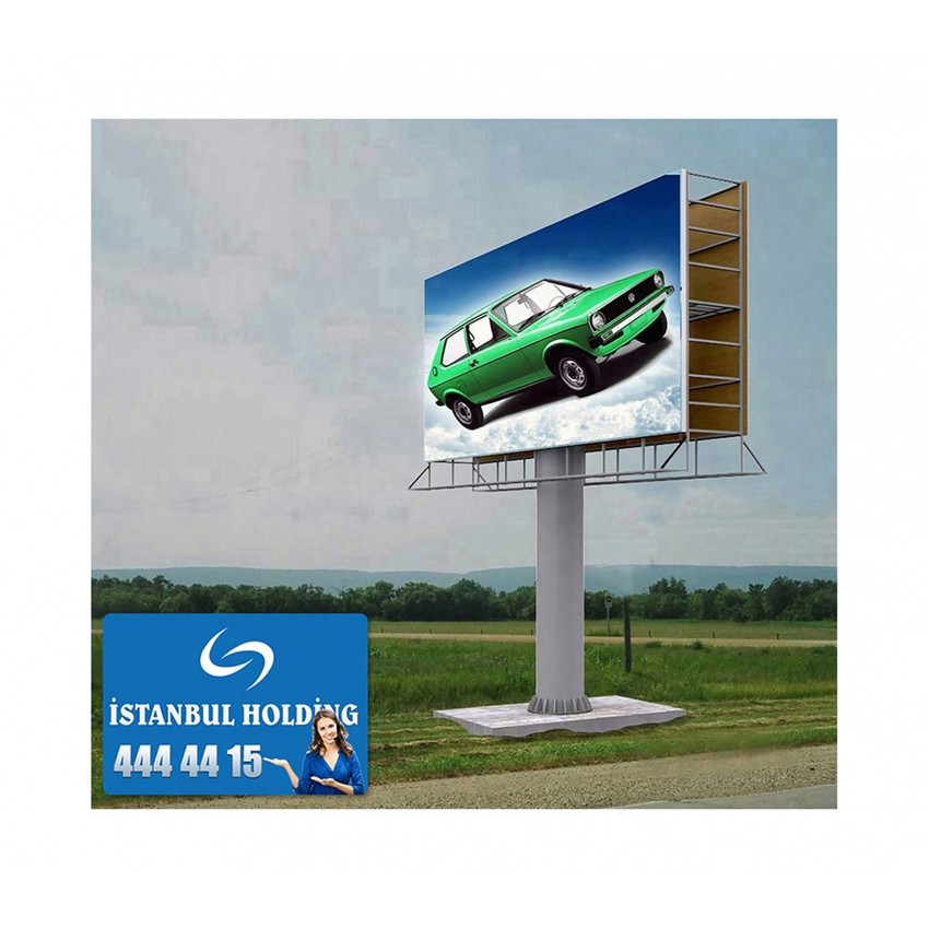 İstanbul Lamba Sanayi 9metre  Çift Yüzlü Tabelalı Totem Direği