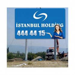 İstanbul Lamba Sanayi 9metre  İki Ayaklı Totem Direği